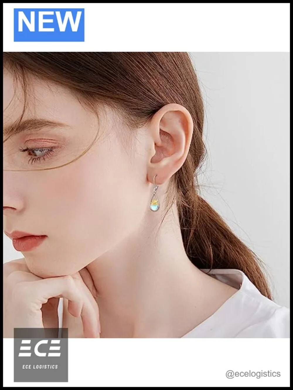 Sterling Silver Leverback Sunflower Dangle Earrings for Women